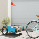 Bike Trailer Blue Oxford Fabric and Iron 94191