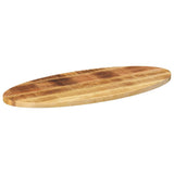 Table Top 140x50x2.5 cm Oval Solid Wood Mango 370825