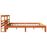 Bed Frame without Mattress Wax Brown 180x200 cm Super King Solid Wood Pine 3306068