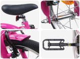 Kids Bike 14 Inches for 3-5 Years Old Dark Pink 42009583