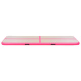 Inflatable Gymnastics Mat with Pump 300x100x10 cm PVC Pink 91912