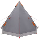 Tipi Tent Water-Resistant 3-Person Grey and Orange 42042208