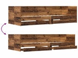 Bed Frame with Storage Old Wood 80 x 200 cm Engineered Wood 3429640