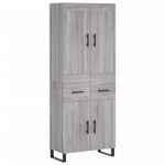 Highboard Grey Sonoma 69.5x34x180 cm Engineered Wood 3199903