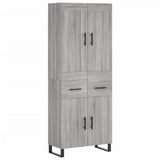 Highboard Grey Sonoma 69.5x34x180 cm Engineered Wood 3199903