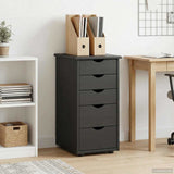Cabinet Black 34 x 39 x 61.5 cm Solid Pine Wood 42028351