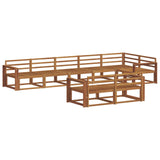 Outdoor Sofa Set 8 pcs Natural Solid Acacia Wood 3367757