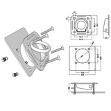Lashing Rings for Trailer 6 pcs Galvanised Steel 2000 kg 142674