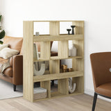 Room Divider Sonoma Oak 100x33x125.5 cm Engineered Wood 3309521