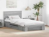 Bed Frame Grey Sonoma 80 x 200 cm Engineered Wood 3408814