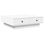 ZNTS Coffee Table White 90x90x28 cm Engineered Wood 848087