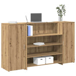 Reception Desk Artisan Oak 180x50x103.5 cm Engineered Wood 3324177