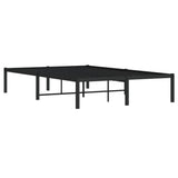 Metal Bed Frame without Mattress Black 120x200cm 373653