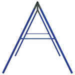 ZNTS Swing Frame for Outdoor with 8 Hanging Hooks Blue Steel 4009878