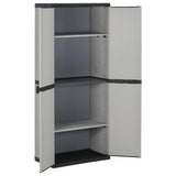 Garden Storage Cabinet Grey PVC Medium Garden Storage Cabinet 340983