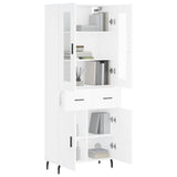 Highboard White 69.5x34x180 cm Engineered Wood 3198545