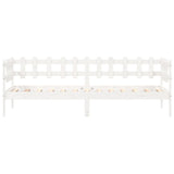 Day Bed without Mattress White 90x200 cm Solid Wood Pine 840380