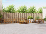 Outdoor Sofa Set 7 pcs Natural Solid Acacia Wood 3367237