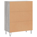 Sideboard Grey Sonoma 69.5x34x90 cm Engineered Wood 827786