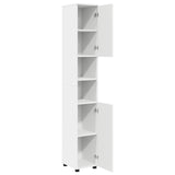 Bathroom Cabinet White 30 x 35 x 192 cm Engineered wood & Metal 883334