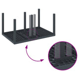 Garden Dining Set 5 pcs Anthracite Polt rattan 3378696