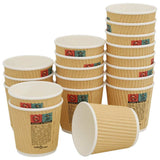 Paper Coffee Cups 1000 pcs 4oz 100ml Brown 4102798
