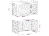 Air Conditioner Cover Silver 90 x 40 x 60 cm Galvanised Steel 8014155