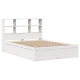 Bed Frame without Mattress White 160x200 cm Solid Wood Pine 3323450