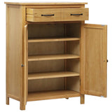 Shoe Cabinet 76x37x105 cm Solid Oak Wood 247460