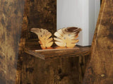 Side Shelf Smoked Oak 33 x 32 x 70.5 cm Engineered Wood 892412
