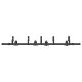 Sliding Door Hardware Kit 200 cm Steel Black 3295730