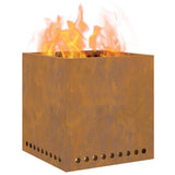 Smokeless Fire Pit Brown 48 x 48 x 50 cm Weathering Steel 858987