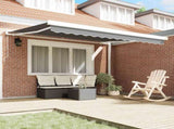 Awning Frame Manual White 350 x 250 cm Aluminium 142578