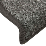 ZNTS Stair Mats 30 pcs Dark Grey 56x17x3 cm 3365745