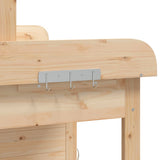 Potting Table with Cabinet 110.5x45x124.5 cm Solid Wood Fir 156343