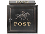 Wall Mounted Mailbox Bronze 29 x 13 x 41 cm Cast Aluminum 42023499