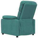 Massage Chair Dark Green Fabric 289678