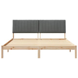 Bed Frame with Headboard Brown 180 x 200 cm Solid Pine Wood 3394404