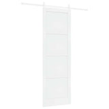 Sliding Door Manual White 78 x 232 cm Solid pine wood and steel 3333223