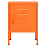 Nightstand Orange 35x35x51 cm Steel 336210