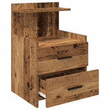 Bedside Cabinets 2 pcs with 2 Drawers Old Wood 40x36.5x62 cm 858647