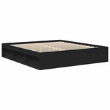 Bed Frame without Mattress Black 200x200 cm 3203888