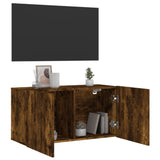 TV Cabinet Wall-mounted Smoked Oak 80x30x41 cm 836960