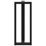 ZNTS Bar Table Legs T-Shaped 2 pcs Black 40x35x cm Steel 4013084