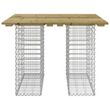 Garden Table Gabion Design 100x102x72 cm Impregnated Wood Pine 834373