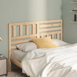 Bed Headboard Natural Wood Solid Pine Wood 166x4x100 cm 814154