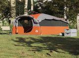 Family Tent Tunnel 6-Person Grey and Orange Waterproof 4009574