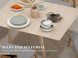 Solid Wood Folding Dining Table, Drop Leaf Table for 2-4 People, Rectangle Kitchen Table for Small T3398P342964