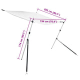 T-Top Shade Extension Set White 174x205x cm 3217201