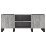 Record Cabinet Grey Sonoma 121x38x48 cm Engineered Wood 831690